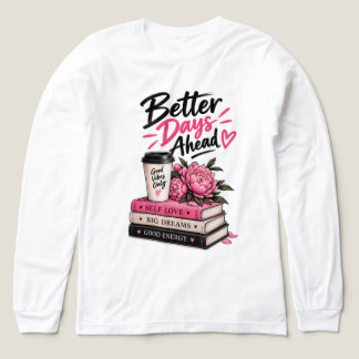 Betere Dagen Vooruit Roze Pioenrozen Boeken & Koff Tri-Blend Shirt
