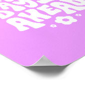 Betere Dagen Vooruit Schattigee Retro Inspirerend  Poster (Hoek)