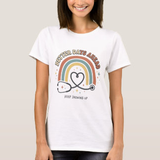 Betere Dagen Vooruit Verpleegster Regenboog Stetho T-shirt