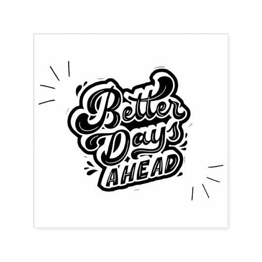 Betere dagen zelfinktende stempel (Design)