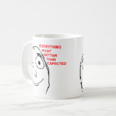 Betere dan verwacht loopvlakmodel koffiemok (Voorkant links)