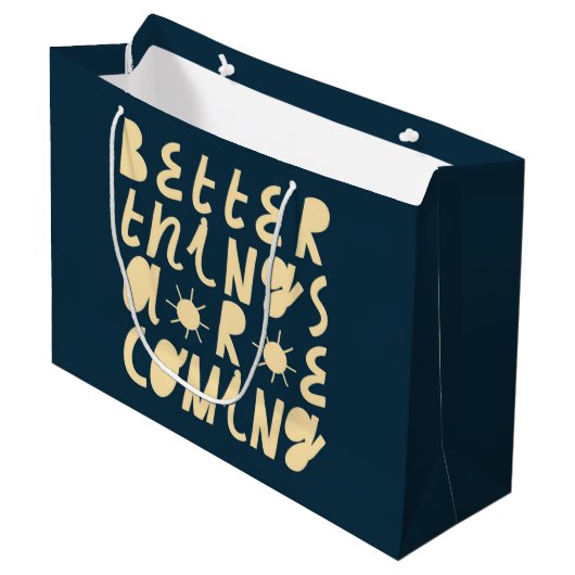 Betere dingen komen eraan groot cadeauzakje (Voorkant Gekanteld)