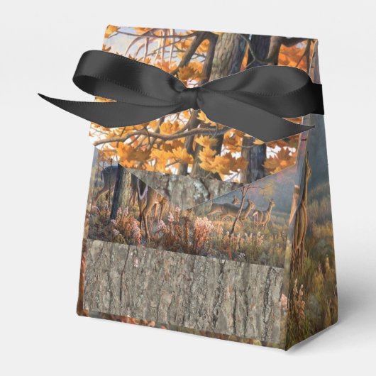 Betere familie speelt in het veld bedankdoosjes (Voorkant Zijde)