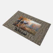 Betere familie speelt in het veld deurmat (Schuin)