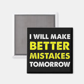 Betere Fouten Morgen Grappige Koelkastmagneet Magneet (Voorkant / Achterkant)