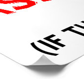 Betere Funny-Poster Poster (Hoek)