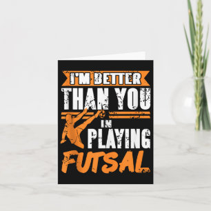 Betere Futsal Speler Indoor Voetbal Atleet Game Ta Kaart