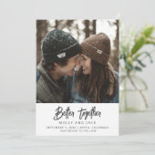 Betere gezamenlijke foto Weddenschap sparen de Dat Save The Date (Staand voorkant)