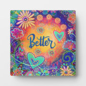 Betere grillige bloemencorso plaque fotoplaat (Voorkant)