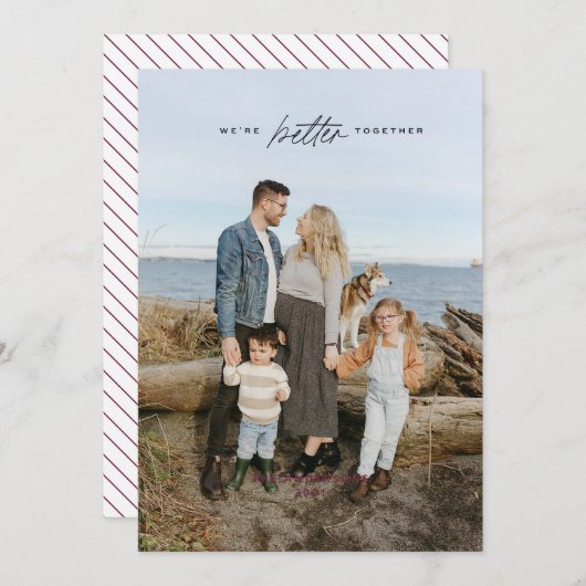 Betere kerstkaart kaart (Voorkant / Achterkant)