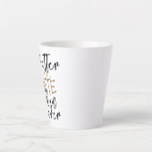 Betere latte dan nooit grappige koffie voor nieuwk mok (Voorkant)