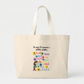 Betere lezer grote tote bag (Voorkant)