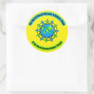 Betere Mensen Betere Wereld Lrg Sticker set van 6
