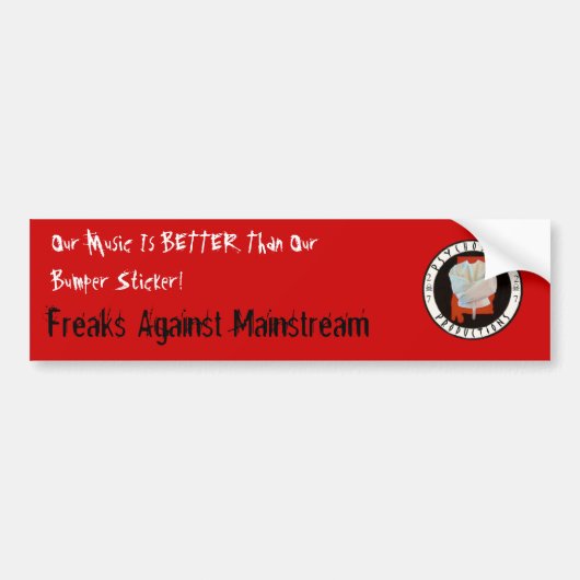 Betere muziekBumpersticker Bumpersticker (Voorkant)