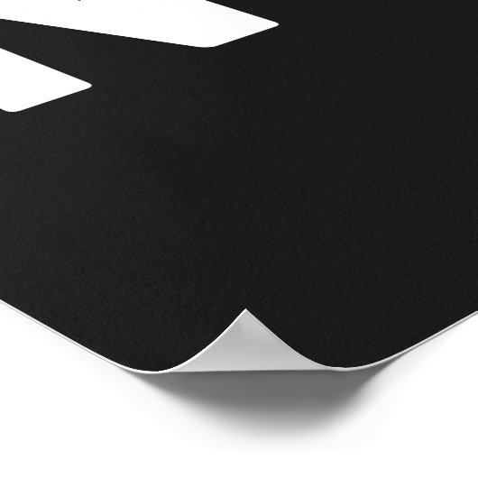 Betere niet grappige prijsopgave poster (Hoek)