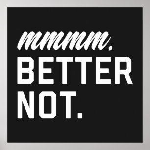 Betere niet grappige prijsopgave poster