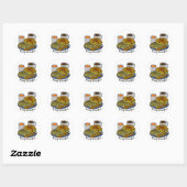 Betere ontbijtdag ronde sticker (Vel)
