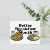 Betere ontbijtmaand briefkaart (Staand voorkant)