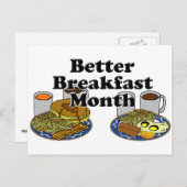 Betere ontbijtmaand briefkaart (Voorkant / Achterkant)