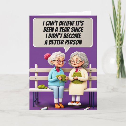 Betere persoon in het nieuwe jaar kaart (Voorkant)