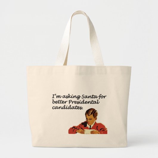 Betere presidentiële kandidaten Joke Grote Tote Bag (Voorkant)
