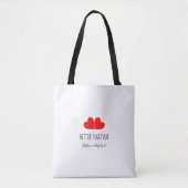 Betere rode harten bij je naam tote bag (Voorkant)