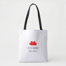 Betere rode harten bij je naam tote bag