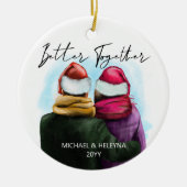 Betere samen de Waterverf van het Manuscript paar  Keramisch Ornament (Voorkant)