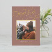 Betere samenwerking | folie feestdagenkaart (Staand Voorkant)