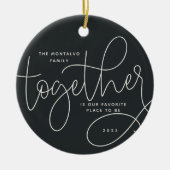 Betere samenwerking | Holiday-foto Keramisch Ornament (Voorkant)