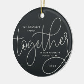 Betere samenwerking | Holiday-foto Keramisch Ornament (Links)