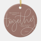 Betere samenwerking | Holiday-foto Keramisch Ornament (Voorkant)