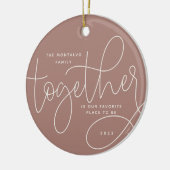 Betere samenwerking | Holiday-foto Keramisch Ornament (Links)