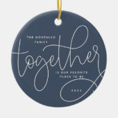 Betere samenwerking | Holiday-foto Keramisch Ornament (Voorkant)