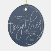 Betere samenwerking | Holiday-foto Keramisch Ornament (Links)