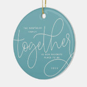 Betere samenwerking | Holiday-foto Keramisch Ornament (Links)