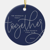 Betere samenwerking | Holiday-foto Keramisch Ornament (Voorkant)