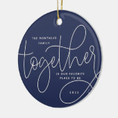 Betere samenwerking | Holiday-foto Keramisch Ornament (Links)