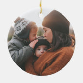 Betere samenwerking | Holiday-foto Keramisch Ornament (Achterkant)