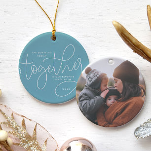 Betere samenwerking Holiday-foto Keramisch Ornament