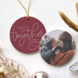 Betere samenwerking | Holiday-foto Keramisch Ornament