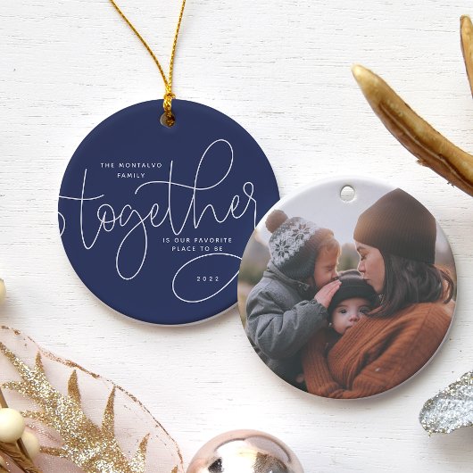 Betere samenwerking | Holiday-foto Keramisch Ornament