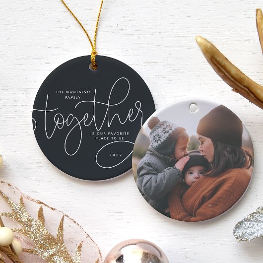 Betere samenwerking | Holiday-foto Keramisch Ornament