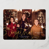 Betere samenwerking | Horizontale foto Folie Feestdagenkaart (Voorkant)