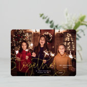 Betere samenwerking | Horizontale foto Folie Feestdagenkaart (Staand Voorkant)