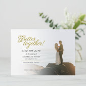 Betere samenwerking met de hand - met briefjes ter save the date (Staand voorkant)