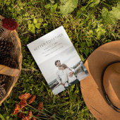 Betere samenwerking Moderne foto bruiloft Aankondiging