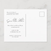 Betere samenwerking | Moderne foto slaat de datum  Aankondigingskaart (Achterkant)