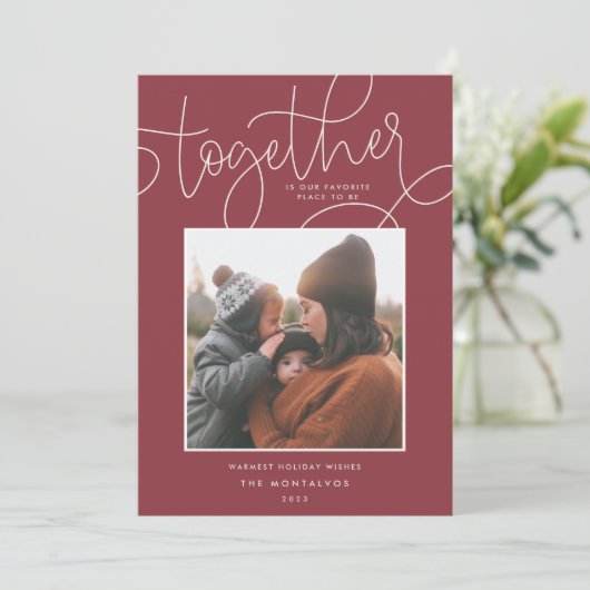 Betere samenwerking | Vakantieknopkaart Feestdagenkaart (Staand voorkant)