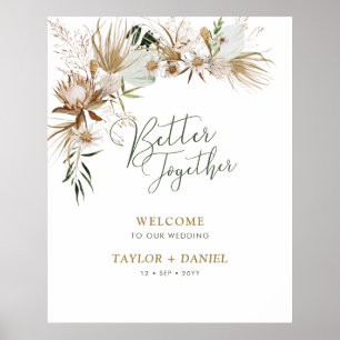 Betere samenwerking   Welkom Boho Bohemian Wedding Poster